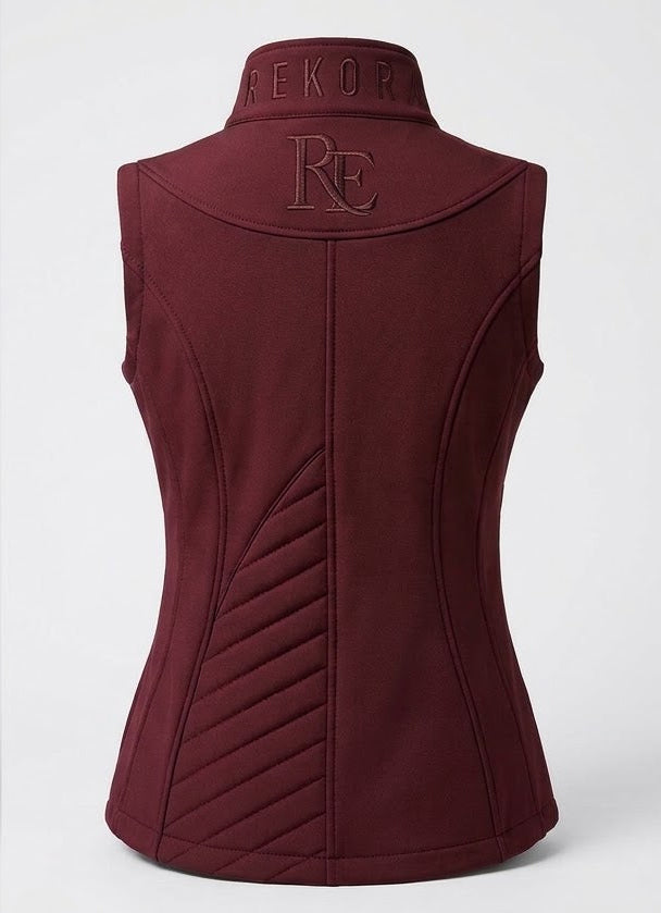 Equestrian Gilet-Burgundy
