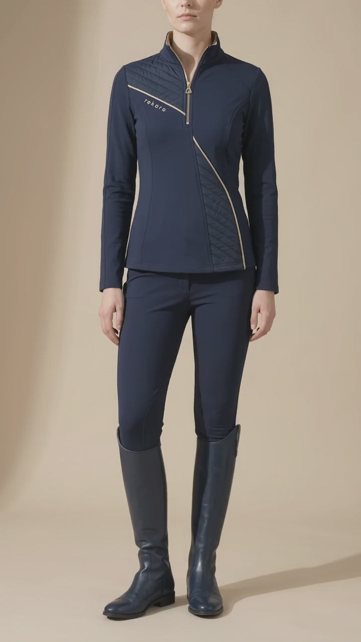 Long Sleeve Quarter-Zip Riding Top